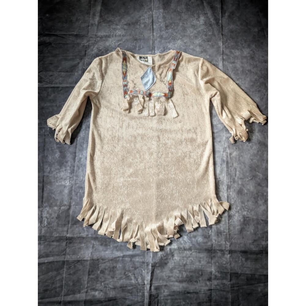 Native American Beauty Child Girls Halloween Costume Dress Size Small (4-6) yrs
